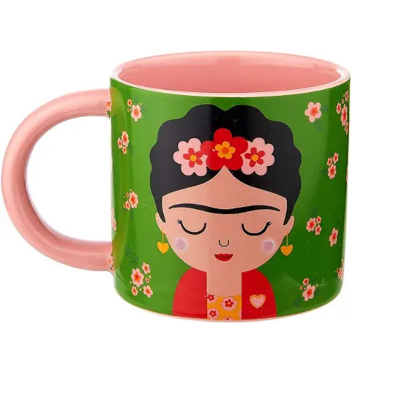 Taza con diseño Frida Kahlo - Tazas de cerámica originales para regalar.
