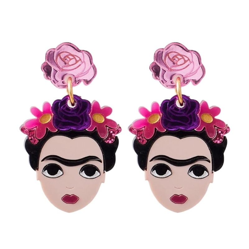 Pendientes frida kalho kahlo joyas originales y bonitas