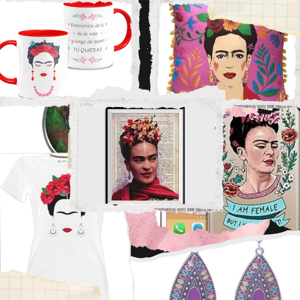Accesorios Frida Kahlo para regalar ccon precio barato