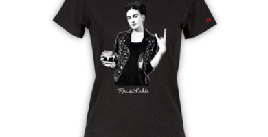 Camiseta Frida Kahlo Rock para mujer