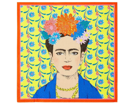 Servilletas Frida Kahlo para fiesta temática frida kahlo