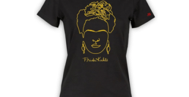 camiseta frida kahlo negra