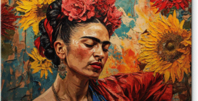 cuadro frida kahlo decoración