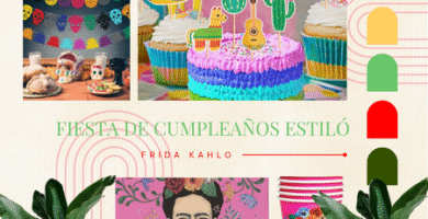 fiesta de cumpleaños frida kahlo - como decorar tu mesa por menos de 60€