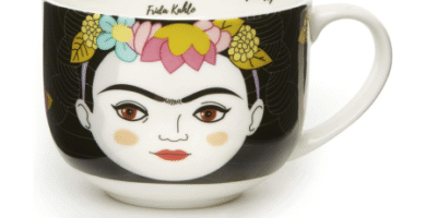 taza frida kahlo con frase